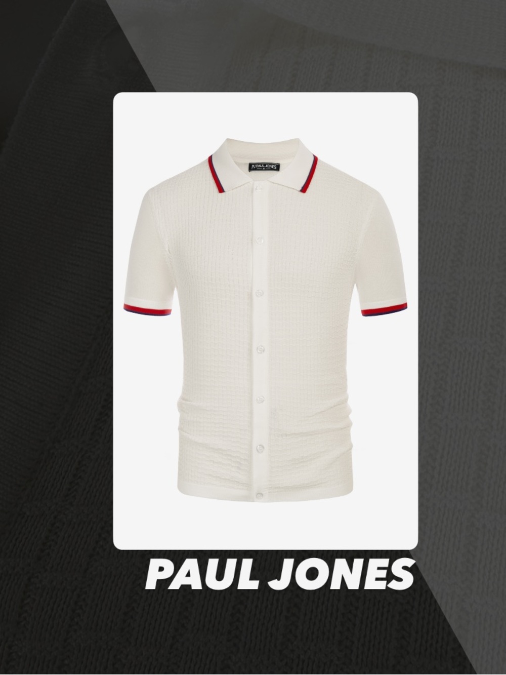 EUC Paul Jones Knit Polo Shirt